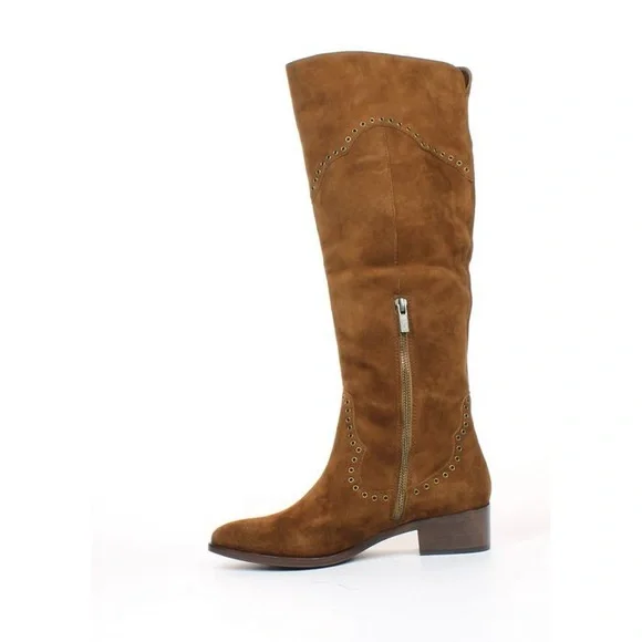 FRYE RAY GROMMET SUEDE LEATHER TALL BOOTS NWT SZ 6.5